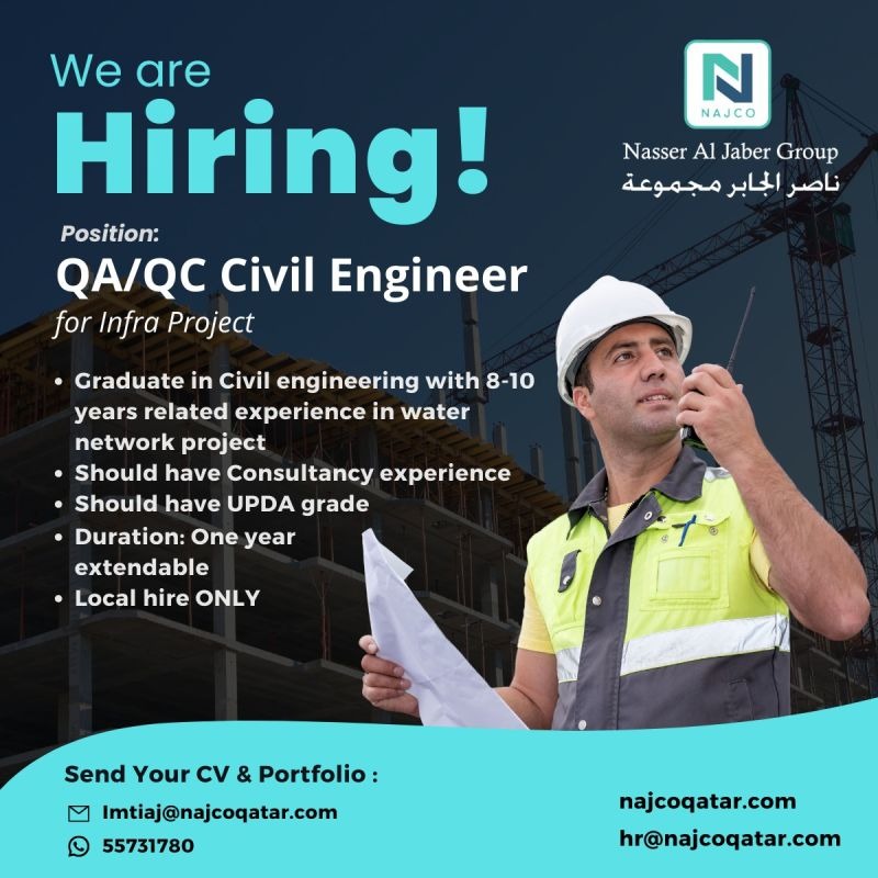 Qatar UAE QA QC Civil Engineer Job Vacancy SaudiGulf Jobs